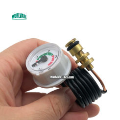 Gas Wall Mounted Furnace Parts Pressure Gauge Capillary Steam Pressure Gauge For Bosch Gas Boilers Replacement