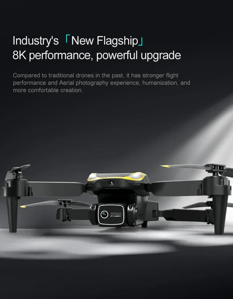 Description Picture 5 of itemTesla Drone 8k Professional 8K HD Aerial Photography Quadcopter Obstacle Avoidance Drone with Camera GPS One-Click Return