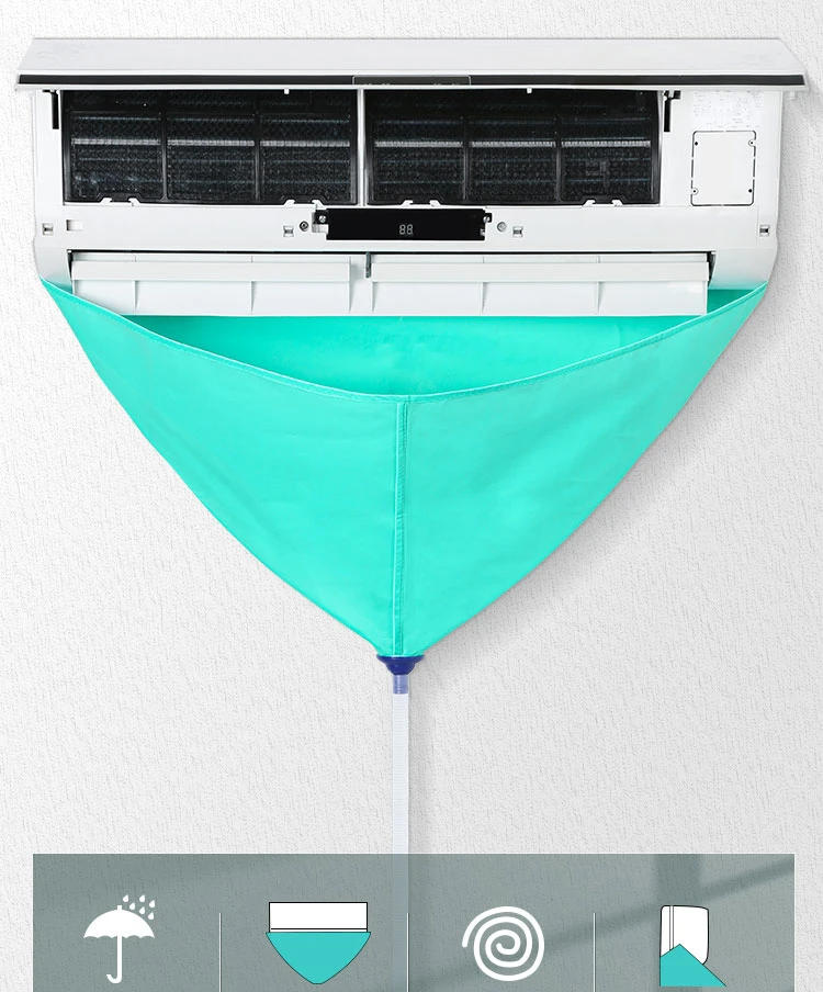 Description Picture 6 of itemAc Cleaning Bag with Drain Pipe Air Conditioner Cleaning Kit Ac Cleaner Waterproof Conditioning Washing Cover Set Aircon Tools