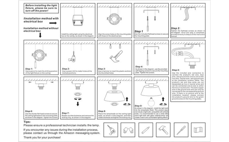 Description Picture 6 of itemLED Retro Glass Ceiling Lamp Modern Light Luxury For Coffee Bar Counter Bedroom Aisle Dining Room Study Home Decoration Fixture