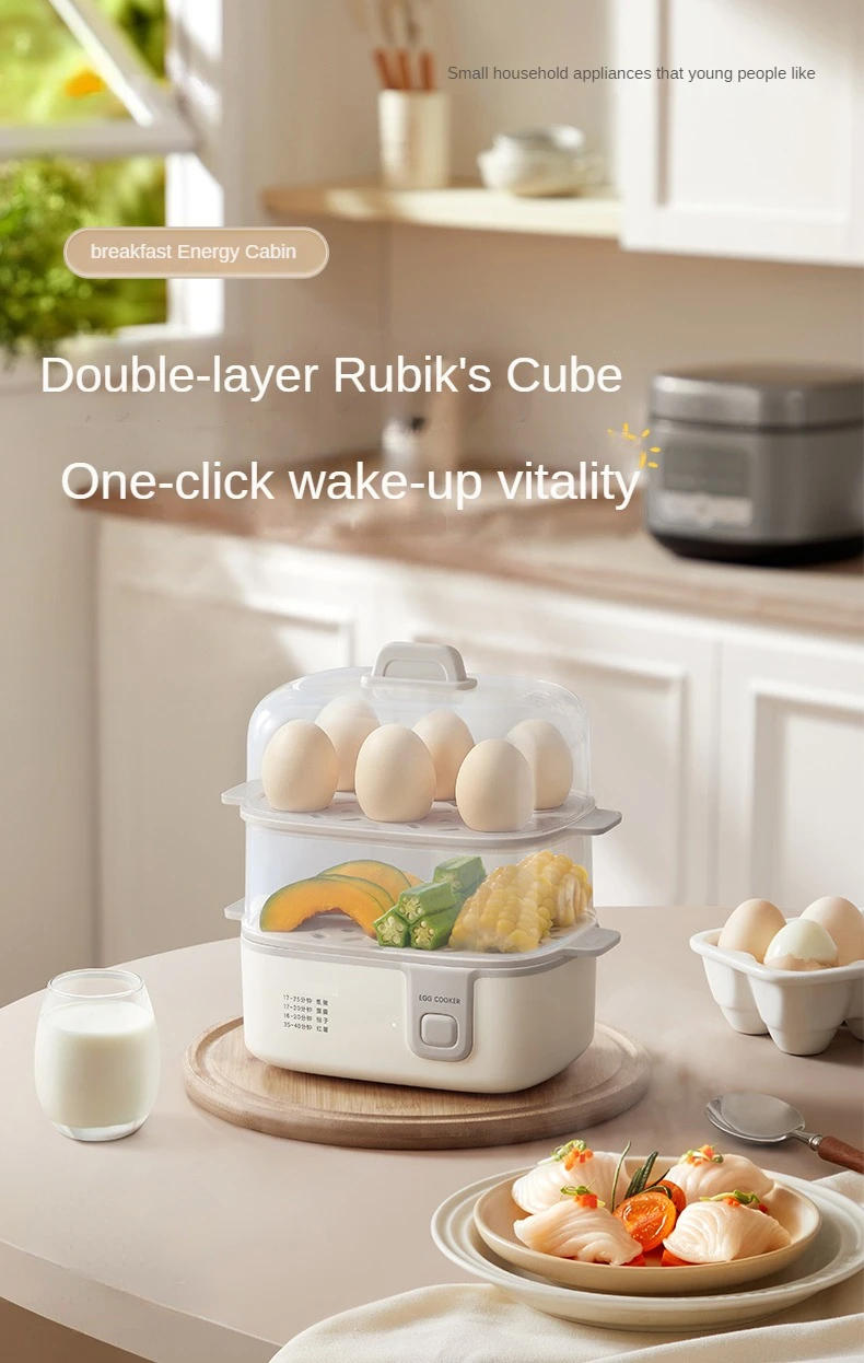 Description Picture 2 of item220V Electric Egg Steamer Household Multifunctional Food Steaming Cooker Home Egg Boiler for Breakfast