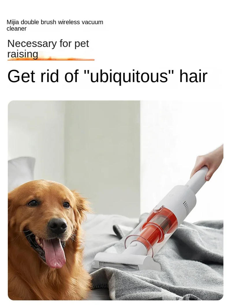 Description Picture 3 of itemXiaomi Twin-brush Wireless Vacuum Cleaner Household Large Suction Handheld Household Appliances Light and Flexible