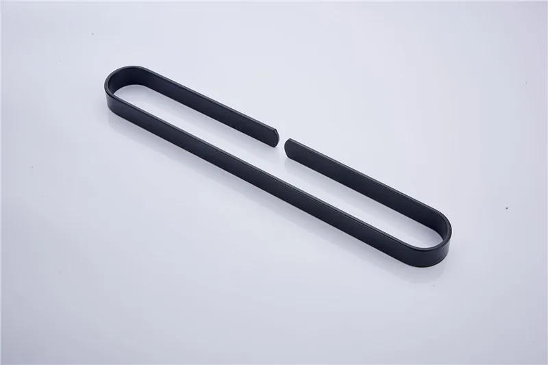 Description Picture 6 of itemTowel Hanger Black Bathroom Towel Holder White Aluminum  Rail Matte Black Wall Mounted Towel Bar 30/40/50/60 Cm