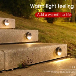Solar Step Lamp Led Outdoor Garden Decoration Led Solar Lights For Railing Stairs Step Wall Lamp Super Bright Step Lights Solar