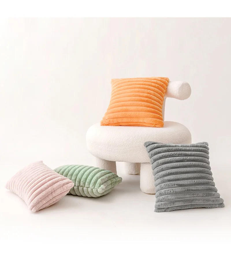 Description Picture 2 of itemSuper Soft Plush Pillow Case Winter Throw Cushion Cover for Sofa and Bedside, Living Room Nordic Decorations Rectangle Cover