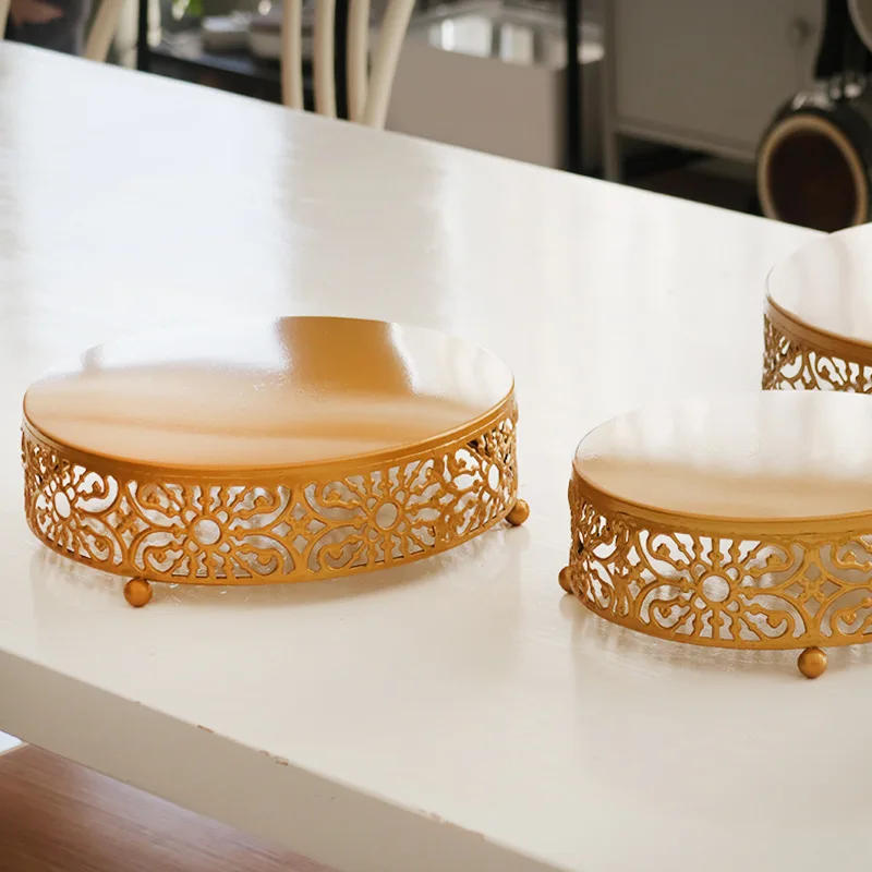 Description Picture 4 of item8/10/12 Inch Metal Cake Stand Holder Dessert Cupcake Pastry Cakes Display Plate Tray Serving Platter for Wedding Birthday Party