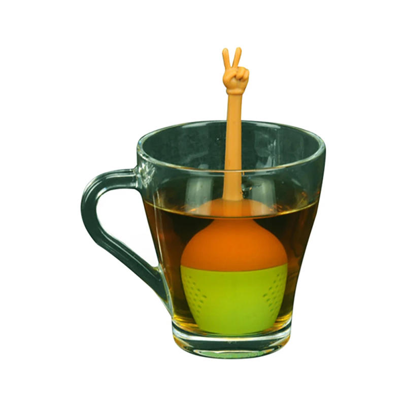Description Picture 4 of itemTea Infuser Food Grade Silicone Teapot Tray Spice Tea Strainer Herbal Filter Teaware Accessories Kitchen Tools Tea Infuser