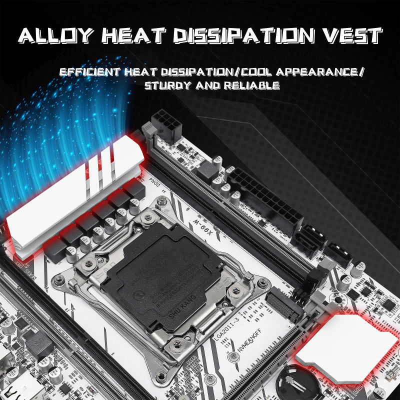 Description Picture 4 of itemZSUS X99-W Motherboard Set Kit With LGA2011-3 Xeon E5 2666 V3 CPU DDR4 16GB (1*16GB) 2133MHZ RAM Memory NVME M.2 SATA