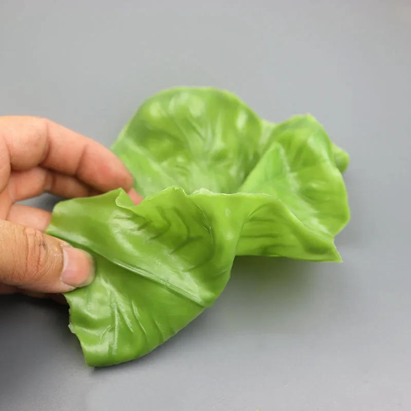 Description Picture 6 of itemArtificial Vegetables Lettuce Fake Kitchen Accessories, Soft PU Leaf Model, Simulation Food Decoration, 1Pc