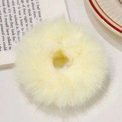 Elastic Rubber Bands Soft Ponytail Elastic Hair Bands Adorable Fuzzy Hairbands Furry Ponytail Hair Rope Braided Hair Accessories