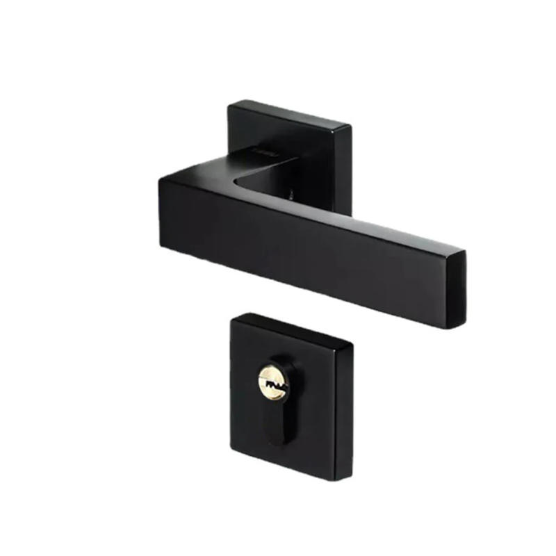 Description Picture 4 of itemFor Bedroom Interior Door Handle Lock Black Door Lock Versatile Application Easy Installation Long-lasting Durability