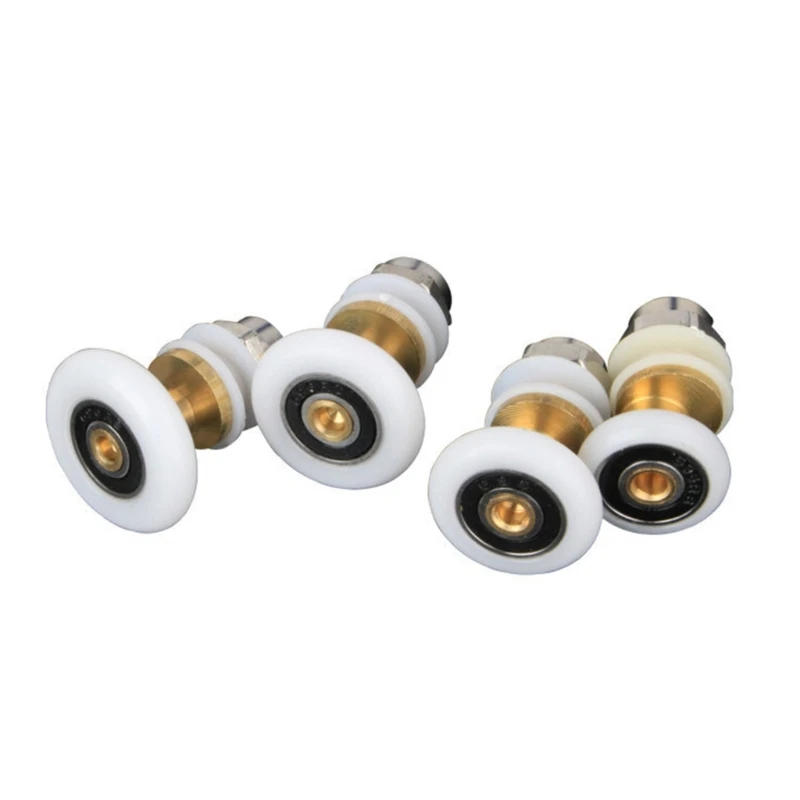 Description Picture 3 of itemNylon Partiality Bearing Rollers Copper-Core Single Wheel Sliding Door Pulley for Shower Cabin SPA Room