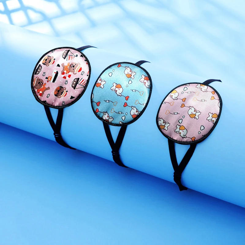 Description Picture 6 of itemChild Occlusion Medical Eye Patch Obscure Astigmatism Training Eyeshade Amblyopia Eye Patches Cosplay Pirate Multiple Use