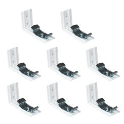 4/8Pcs Convenient L Shaped Vertical Blinds Extension Frame Practical Vertical Blinds Mount Reliable Track Attachments
