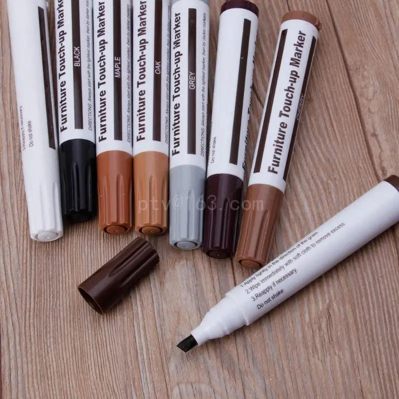 Description Picture 2 of item17 Pcs Stain Touch-Up Marker Wax Sticks with Sharpener Floor Scratch Repair Marker for Home Carpenters