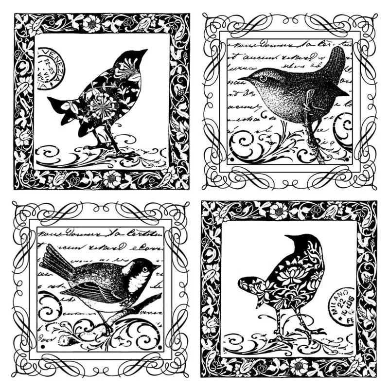 Description Picture 3 of itemNew Arrival Clear Stamps 2022 For Scrapbooking Paper Making Postmark Flower Bird Account Craft Set Card Transparent Seal