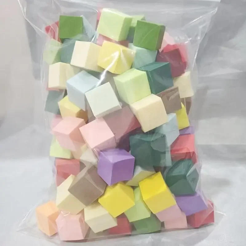 Description Picture 4 of item50/100pcs Mini Square Nail Sponge Powder Puff Nails Art Gel Polish Design Tools Wet Dry Makeup Cosmetic Nail Buffer Block