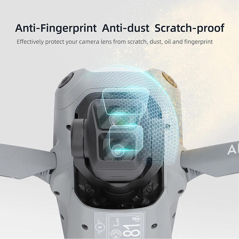 Description Picture 5 of item9H HD Tempered Glass Film for DJI Air 3 Drone Lens Anti-Scratch Protective Explosion-proof Camera Cover Films Accessories