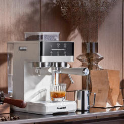 Semi-automatic Grinding and Extraction Espresso Machine, Steam milk espresso coffee machine, Can Extract Cold/hot Coffee