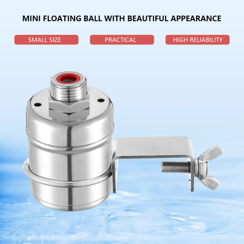 Description Picture 6 of item304 Stainless Steel Float Valve Fully Automatic 1/2 Inch Filling Valve Mini Water Inlet Floating Ball Valve for Water Tanks