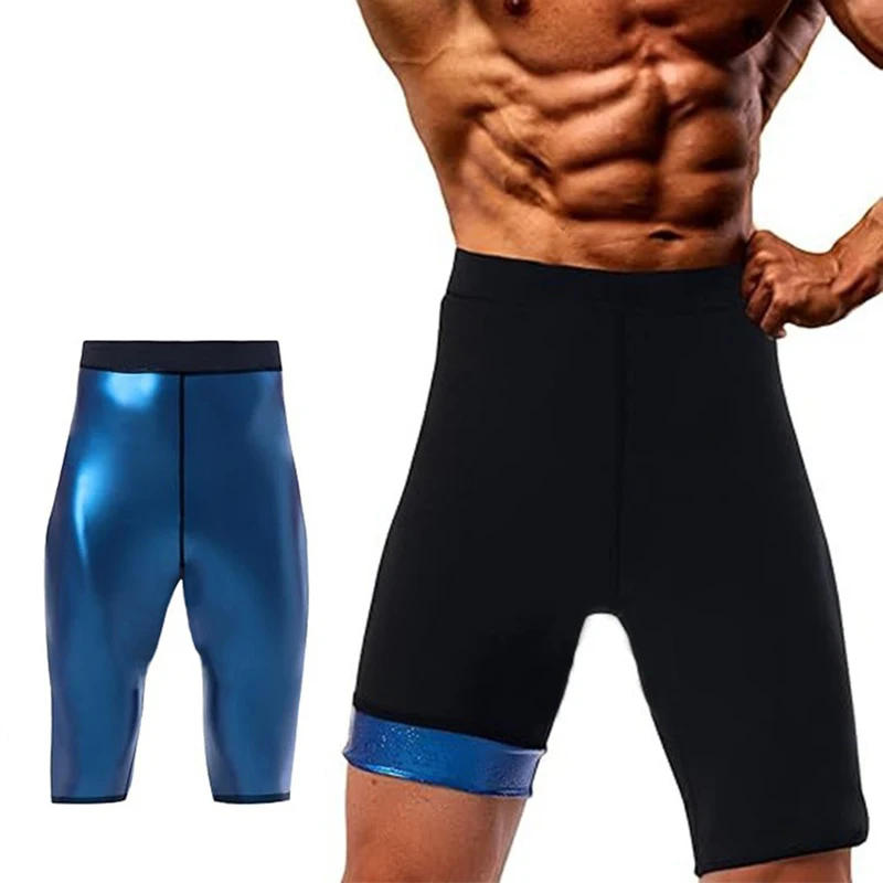 Description Picture 6 of itemMrifDila Sauna Sweat Short Pants Men's Hot Thermo Sauna Leggings Compression High Waist Pants Fat Burning Body Shaper Sauna Suit