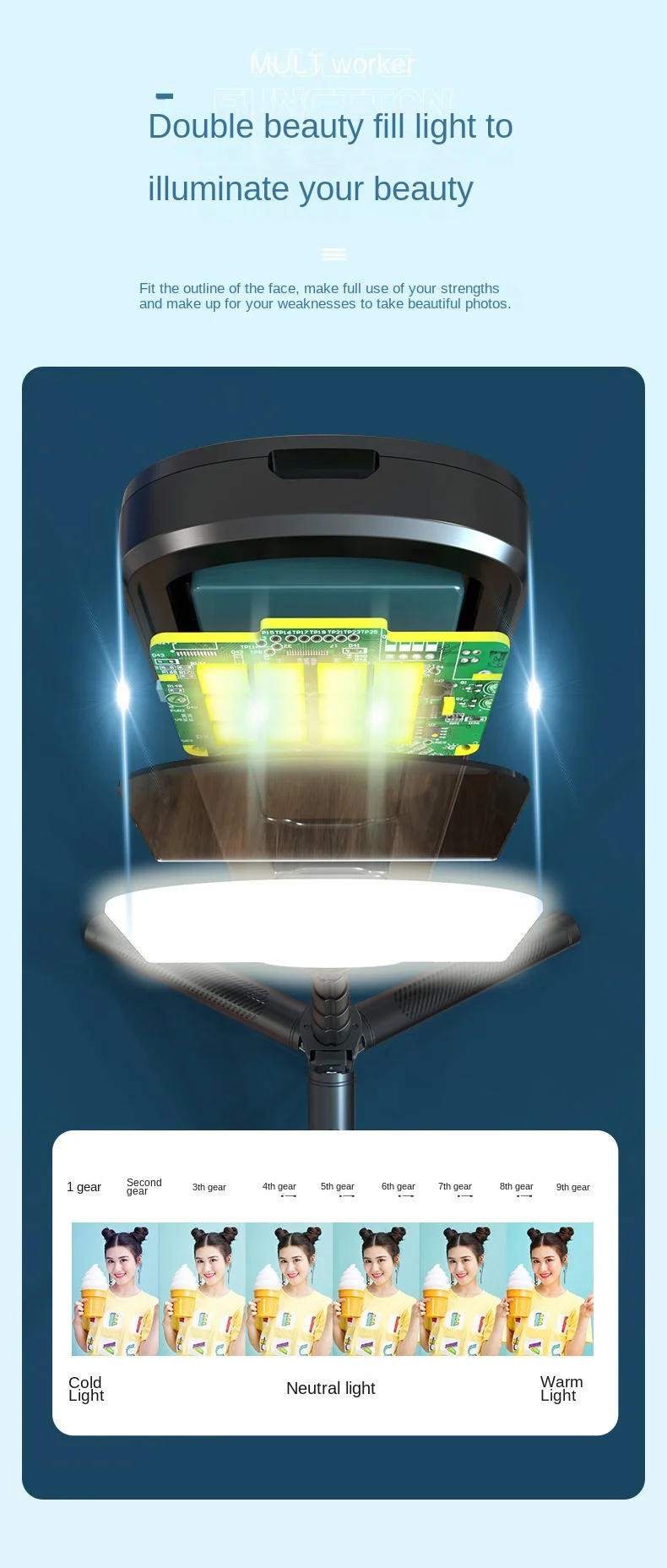 Description Picture 6 of itemXiaomi Tripod Selfie StickLengthen Phone Tripod Portable Telescopic Pole Wireless Bluetooth Tripod Stand with Remote Control