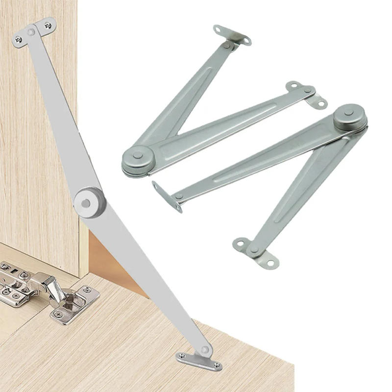 Description Picture 3 of itemHinge Stay Lift Lid Supports 26cm 2pcs Accessory Silver Cupboard Door Furniture Hardware Home Improvement Iron
