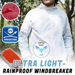 Ultra-Light Rainproof Windbreaker Jacket Breathable Waterproof Protective Coat Jackets With Pocket For Outdoor Cycling Equipment