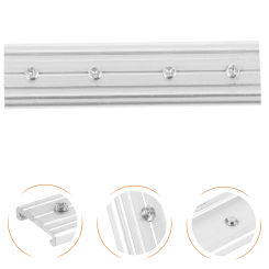 Ceiling Track Curtain Rail End Connectors Slide Rod Supply Silver Aluminum Alloy