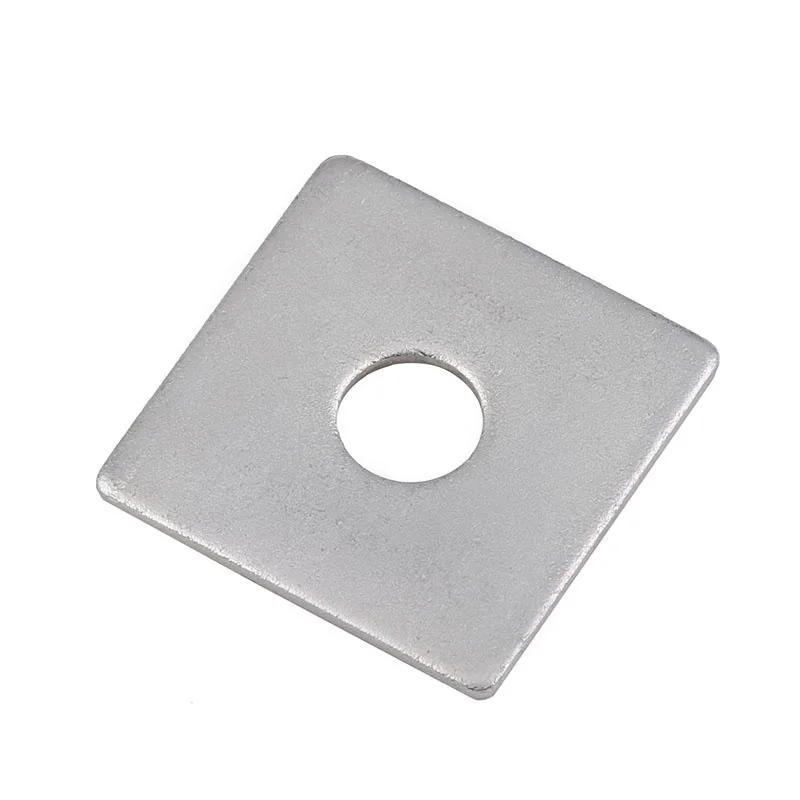 Description Picture 6 of item1Pcs Square Flat Pad Washers 304 Stainless Steel Flat Pad Spacer Gasket Surface Galvanizing M8 M10 M12 M14 M16