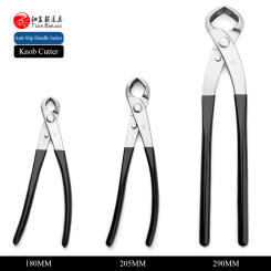 Anti-slip handle series bonsai tools concave edge knob cutter Alloy Steel from TianBonsai