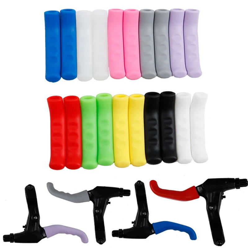 Description Picture 6 of item1 Pair Bicycle Brake Handle Cover MTB Grips Bicycle Handlebar Protect Cover Anti-slip Bicycle Protective Gear Bike Accessories