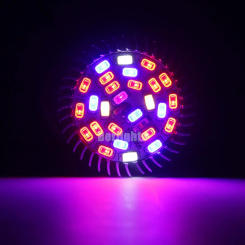 220V Growing Lamp Bulb E27 E14 GU10 Full Spectrum 18LEDs 28LEDs Aluminum Shell Growing Light For Indoor Potted Plants Growth