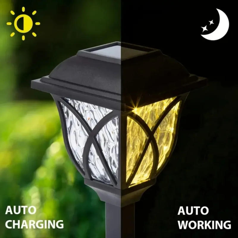 Description Picture 3 of item2 Pack Solar Lawn Lights Outdoor LED Bright Yard Lamp Waterproof Night Light Landscape Lighting Pathway Light Garden Decor