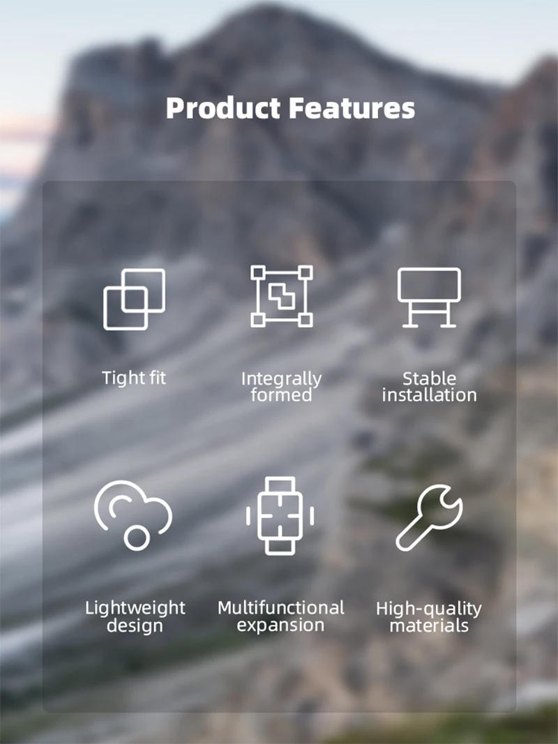 Description Picture 3 of itemTop Extension Holder Camera Bracket Mount Kit for DJI Air 3/Air 3s for GOPRO /Action 4/Insta360 GO 3 3S Series Drone Accessories