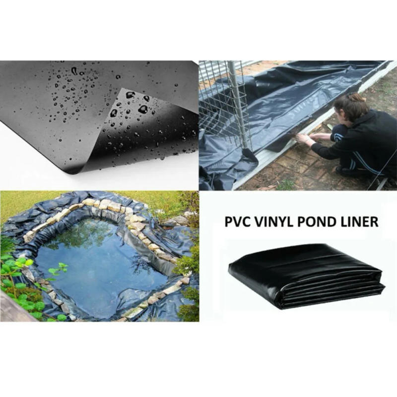 Description Picture 2 of itemWaterproof Black Fish Pond Liner Cloth Home Pool Reinforced HDPE Heavy Landscaping Pool Garden Pond Liners Cloth For Basin Lake