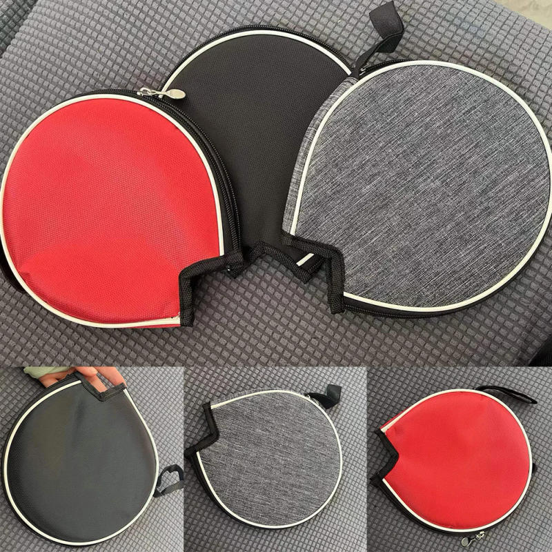 Description Picture 2 of itemPortable Table Tennis Rackets Bag Semicircle Paddles Case Dustproof Storage Bag Supplies Protective Cover Training Table Tennis