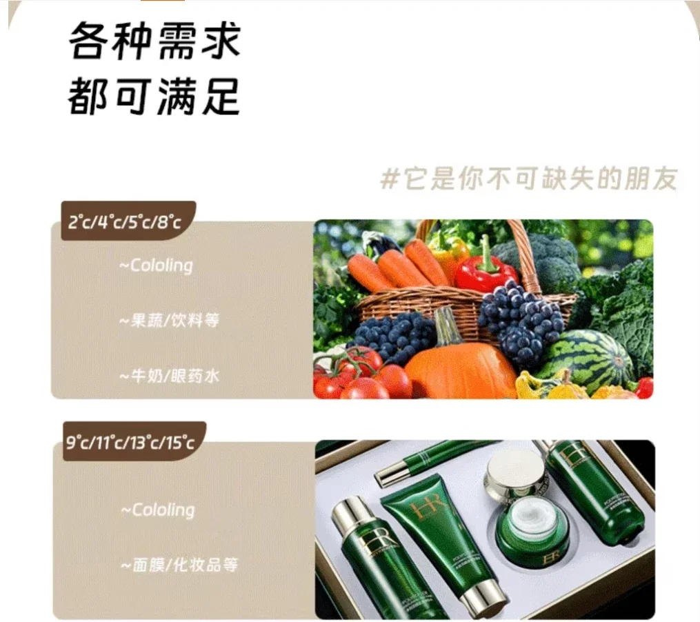 Description Picture 5 of itemUSB/220V Compact Portable Refrigerator for Cars, Dormitories, Beauty Masks, Makeup, and Breast Milk Storage AO