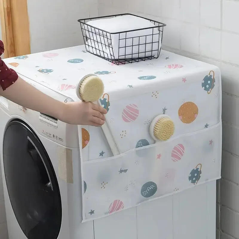 Description Picture 5 of itemRefrigerator Dust Cover Storage Hanging Bag Single-door Double-door Dust-proof Cover Cloth Storage Bag Cover Towel Household