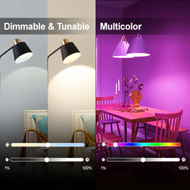 Description Picture 4 of itemTuya GU10 Bulb Bluetooth RGB 220V LED Light Bulbs APP Control Smart Lamp 5W Dimmable Led Lamps Smart Life For Room Home Decor