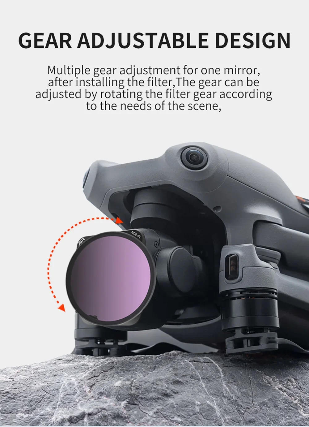 Description Picture 5 of itemDrone Lens Filter For DJI Mavic Air 3 Set UV ND8/16/32/64 Adjustable CPL NDPL Night Gimbal Kit Lens Protector Set Accessories