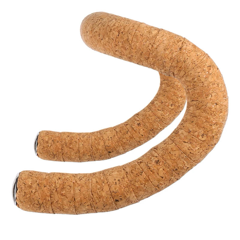 Description Picture 4 of itemBicycle Handlebar Strap Cycling Handlebar Tape Wood Grain Tape Road Bike Cork Handlebar Belt Accessories