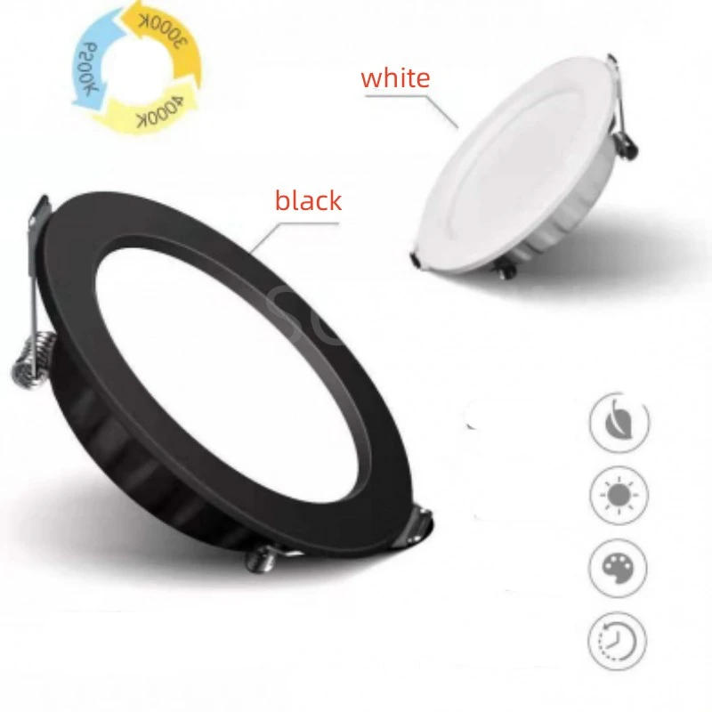 Description Picture 2 of itemAC 220V LED downlight 3W 5W 7W 9W 12W 15W embedded LED ceiling lamp spotlight ultra-thin downlight circular decorative lighting