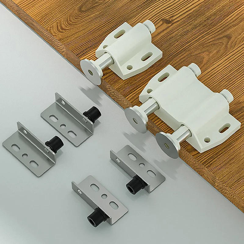 Description Picture 3 of itemHidden Hinge CT Corner Black Double Round Head Plastic Magnetic Door Drawer Cabinet Catch Invisible Door Pivot Hinges
