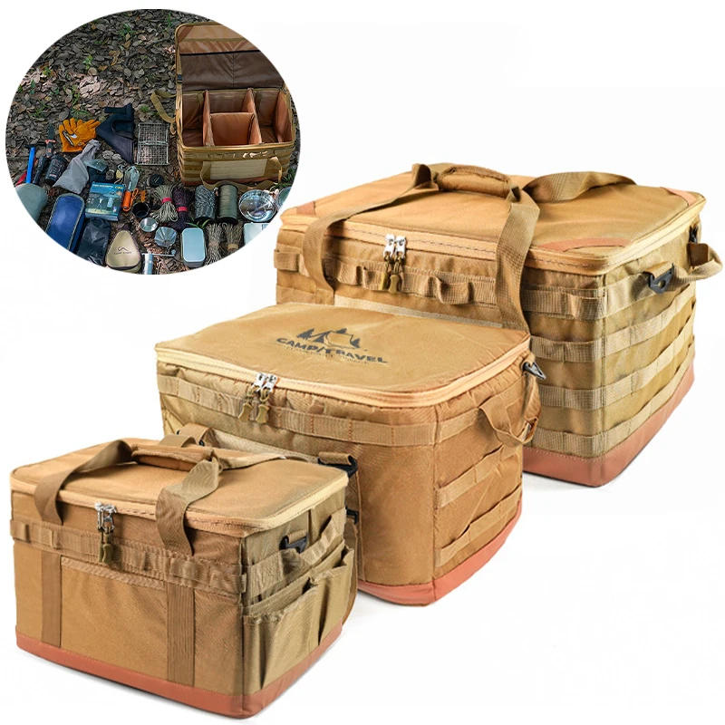 Description Picture 4 of item30L45L Outdoor Camping Picnic Bag Organizer Collapsible Large Capacity Tableware Storage Bag for Travel Hiking Camping 캠핑 피크닉 가방