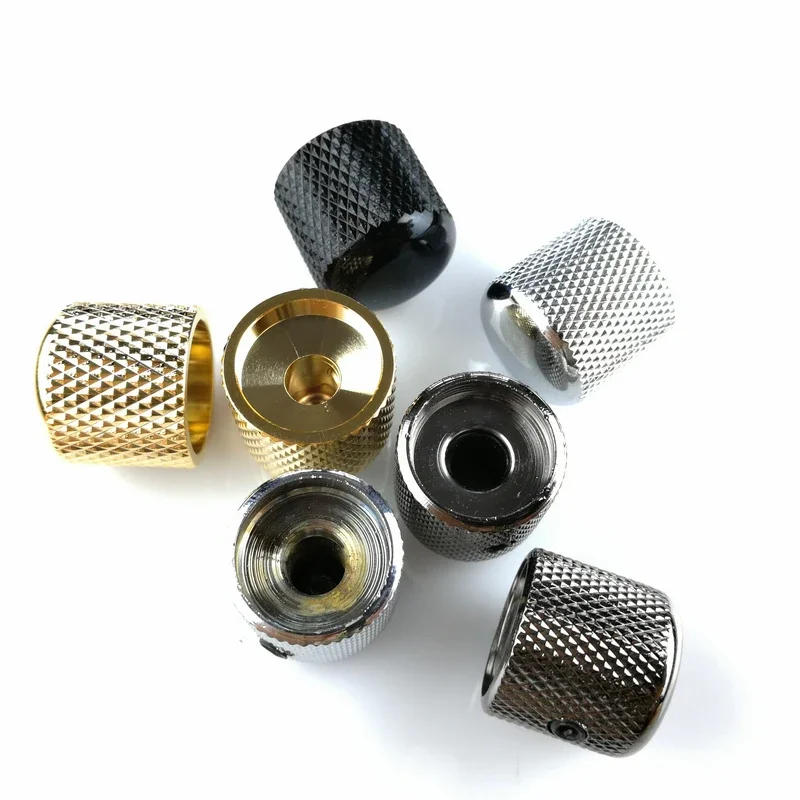 Description Picture 4 of item1 Pcs Electric Guitar Bass Tone And Volume Metal Electronic Control Knobs Cap Made In Korea 18MM*18MM*6.0MM