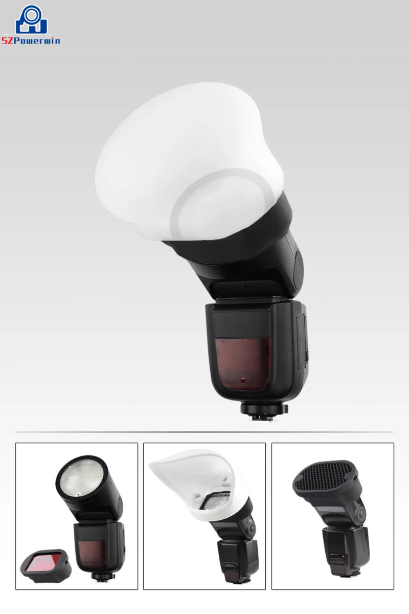 Description Picture 3 of itemFlash Diffuser Kit Softbox Reflector Honeycomb Grid Color Gels Magnetic Attachment Soft Light Ball for Speedlight Fit for MagMod