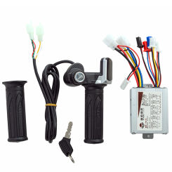 Electric Bike Bicycle Scooter Accessories Motor Brushed Controller & Throttle Twist Grip suit 24V 36V 48V 250W 350W 1000W