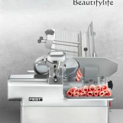 Commercial automatic mutton roll slicer frozen meat electric slicer meat planer desktop 13 inch