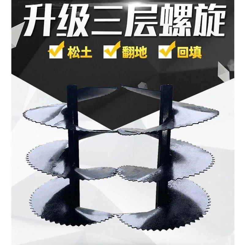 Description Picture 6 of itemFOR Micro-Tiller Rotary Tiller Accessories, Tie Ridger Spiral Furrower with Plastic Rotary Backfilling Device, Backfilling Knife